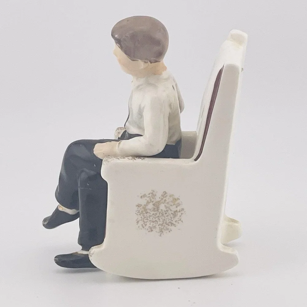Vintage  Arrow 1962 JFK Kennedy Rocking Chair Salt & Pepper Shakers Set Japan